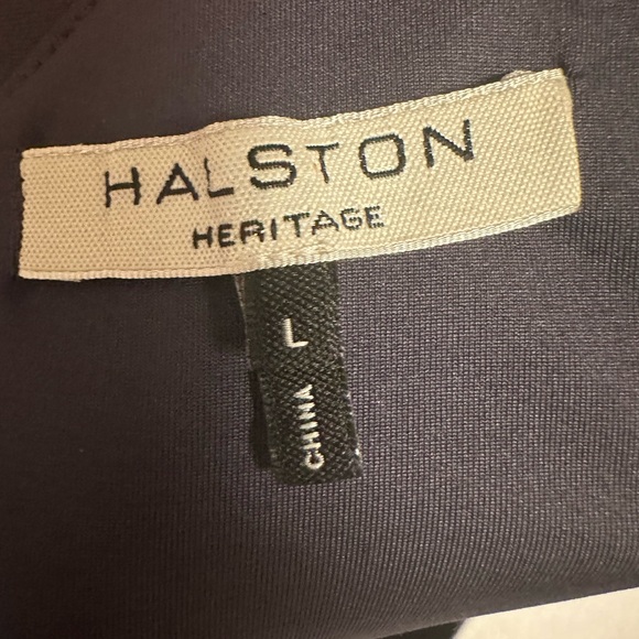 Halston Heritage Grey One Shoulder Mini Dress - Picture 3 of 5